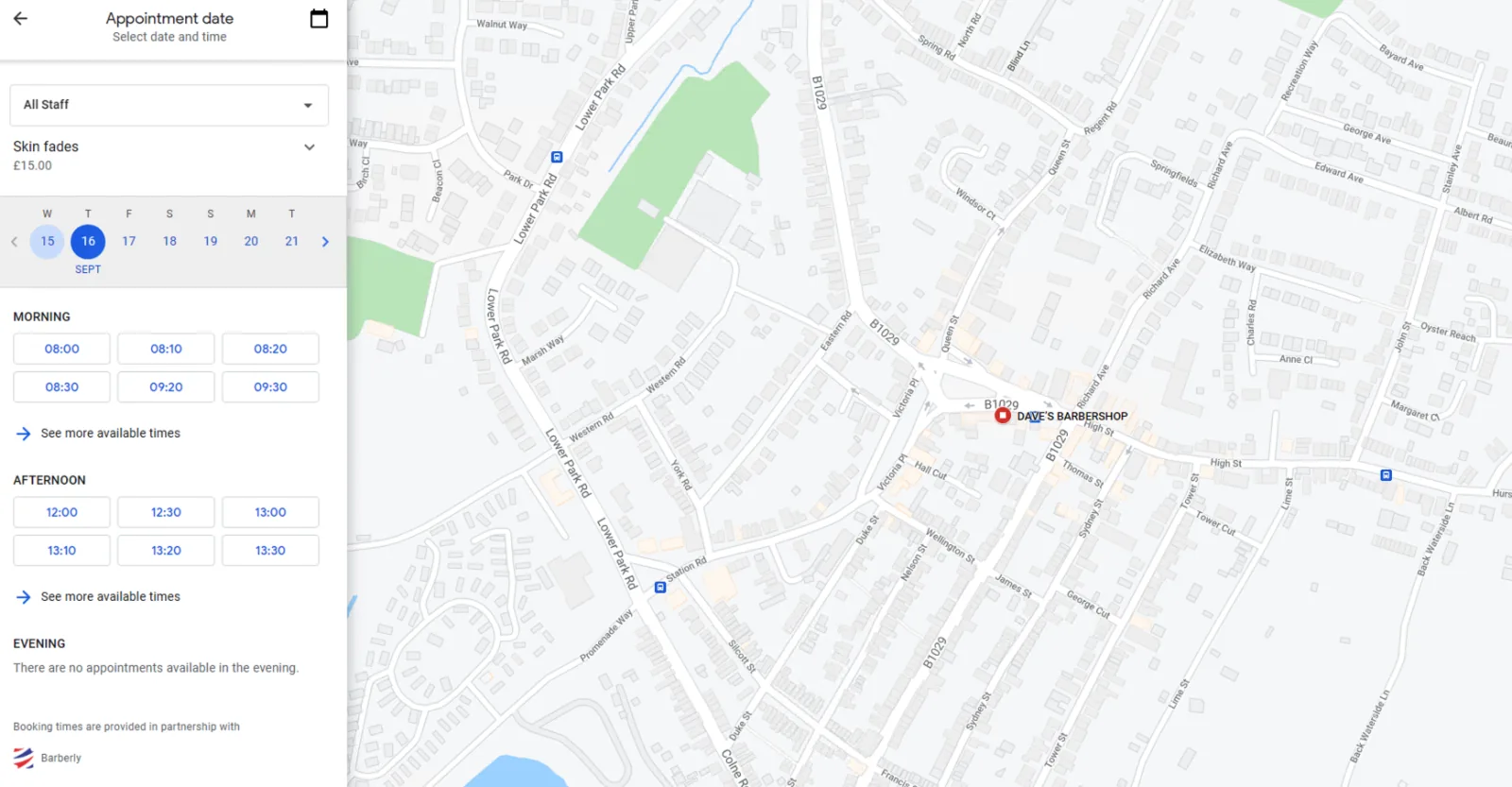 Boekingen ontvangen via Google Maps